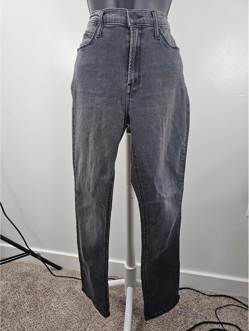 Mother High Waist Distressed Denim Jeans